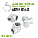 1 in. Galvanized Side Outlet Elbow by PIPE DECOR