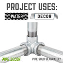 1 in. Galvanized Side Outlet Elbow by PIPE DECOR