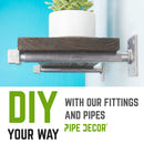 1 in. Galvanized Square Cap by PIPE DECOR