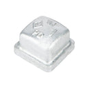 1 in. Galvanized Square Cap by PIPE DECOR