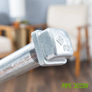 1 in. Galvanized Square Cap by PIPE DECOR