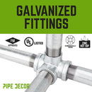 1/2 in. Galvanized Square Cap