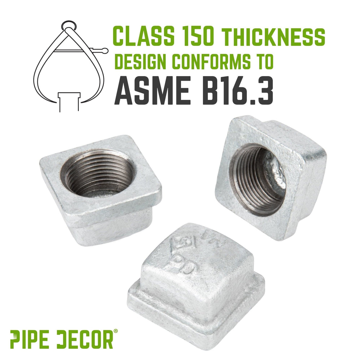 3/4 in. Galvanized Square Cap, photo 5 of 10