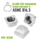3/4 in. Galvanized Square Cap