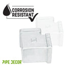 1 in. Galvanized Square 90 Degree Elbow