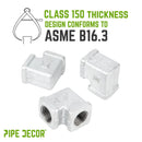 1/2 in. Galvanized Square 90 Degree Elbow