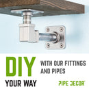 3/4 in. Galvanized Square 90 Degree Elbow