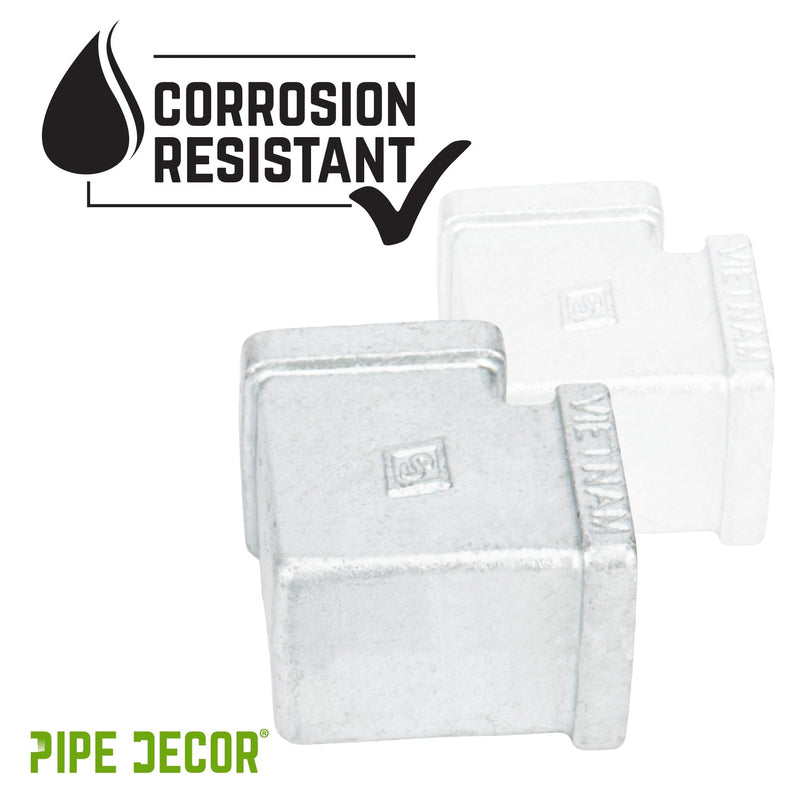 3/4 in. Galvanized Square 90 Degree Elbow