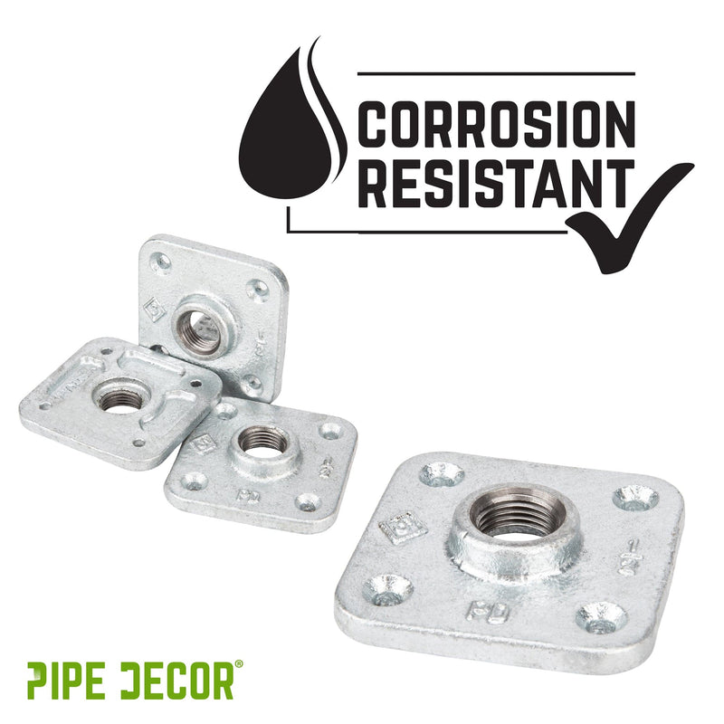 1/2 in. Galvanized Square Floor Flange, photo 7 of 10