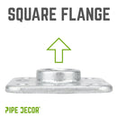 3/4 in. Galvanized Square Floor Flange