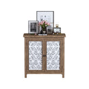 Storage Cabinet, Organizer - Brown Antique White by HouseOfZazla