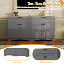 On-Trend Farmhouse TV Stand with 2 Drawers for TVs Up to 70"