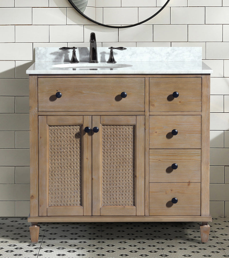 Annie 36" Bathroom Vanity Weathered Fir