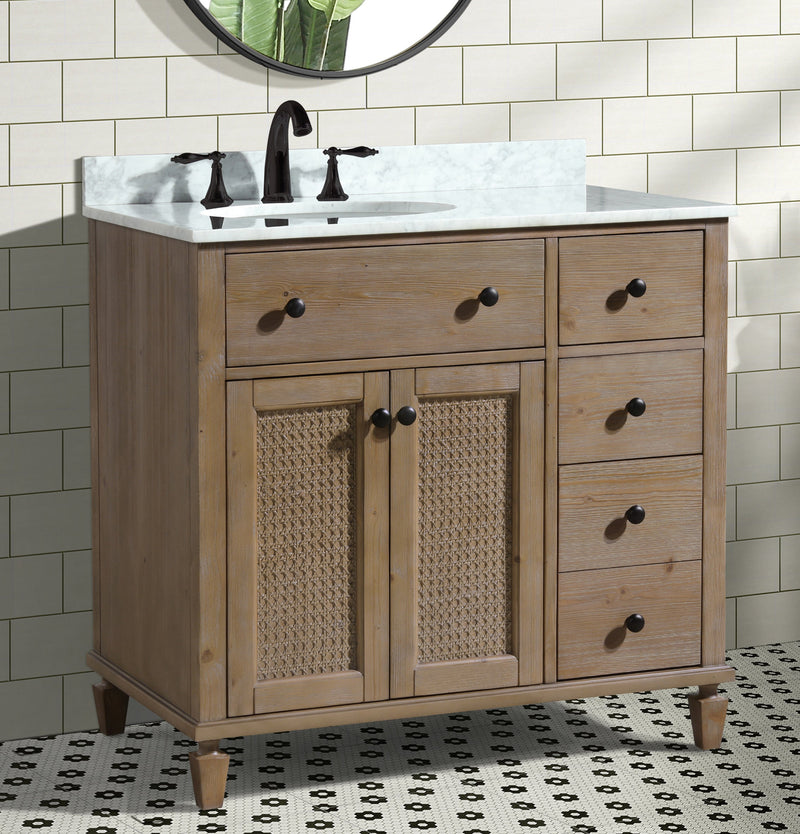 Annie 36" Bathroom Vanity Weathered Fir