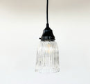 Tall Holophane Antique 1940's Pendant