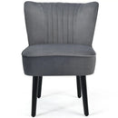 Set of 2 Upholstered Modern Leisure Club Chairs with Solid Wood Legs by LJGDeals