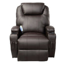 Ergonomic Heated Massage Recliner Sofa Chair Deluxe Lounge Executive w/ Control-brown by LJGDeals