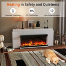 36/40/50/60 Inch Wide 3-Sided Electric Fireplace Insert with Remote Control and 12 Flame Colors by LJGDeals