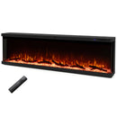 36/40/50/60 Inch Wide 3-Sided Electric Fireplace Insert with Remote Control and 12 Flame Colors