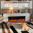 36/40/50/60 Inch Wide 3-Sided Electric Fireplace Insert with Remote Control and 12 Flame Colors by LJGDeals