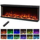36/40/50/60 Inch Wide 3-Sided Electric Fireplace Insert with Remote Control and 12 Flame Colors