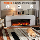 36/40/50/60 Inch Wide 3-Sided Electric Fireplace Insert with Remote Control and 12 Flame Colors