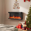 36/40/50/60 Inch Wide 3-Sided Electric Fireplace Insert with Remote Control and 12 Flame Colors by LJGDeals