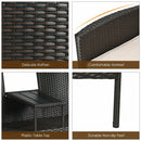 Modern Patio Conversation Set with Built-in Coffee Table and Cushions by LJGDeals