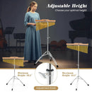 36-Bar Single-Row Chimes Percussion Instrument-Golden by LJGDeals