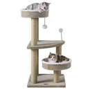 36" Cat Tree with Plush Perches & Scratching Posts by DirectDeals