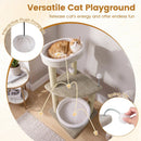 36" Cat Tree with Plush Perches & Scratching Posts by DirectDeals