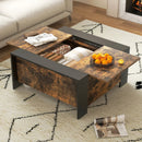 36.5 Inch Coffee Table with Sliding Top and Hidden Compartment by LJGDeals