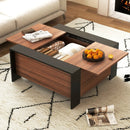 36.5 Inch Coffee Table with Sliding Top and Hidden Compartment by LJGDeals