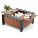 36.5 Inch Coffee Table with Sliding Top and Hidden Compartment by LJGDeals