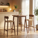 Counter Height Bar Table 36" with Solid Rubberwood Legs by LJGDeals
