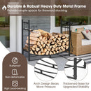 36 Inch Fireplace Log Holder with Tools and Kindling Holders by DirectDeals