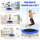 36 Inch Mini Folding Trampoline Portable Recreational Fitness Rebounder by LJGDeals