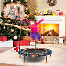 36 Inch Mini Trampoline with Colorful LED Lights and Bluetooth Speaker by LJGDeals