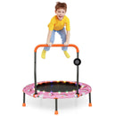 36 Inch Mini Trampoline with Colorful LED Lights and Bluetooth Speaker by LJGDeals