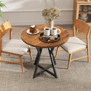 Round Dining Table 36 Inch with Metal Pedestal Base by LJGDeals