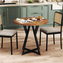 Round Dining Table 36 Inch with Metal Pedestal Base by LJGDeals