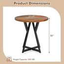 Round Dining Table 36 Inch with Metal Pedestal Base by LJGDeals