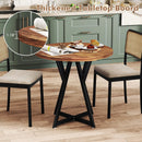 Round Dining Table 36 Inch with Metal Pedestal Base by LJGDeals