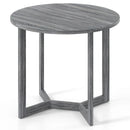 36 Inch Round Wood Dining Table for 2-4 People with Wing-shaped Pedestal Base by LJGDeals