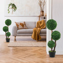 36 Inch Tall Artificial Boxwood Topiary Tree in Pot by DirectDeals