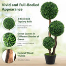 36 Inch Tall Artificial Boxwood Topiary Tree in Pot by LJGDeals