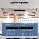 36 Inch Under Cabinet Range Hood with 4 Fan Speeds and Baffles Filters-Silver by LJGDeals