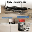 36 Inch Under Cabinet Range Hood with 4 Fan Speeds and Baffles Filters-Silver by LJGDeals