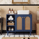 36 Inch Under Sink Cabinet Boho for Vessel Sinks and Single-Handle Faucets by LJGDeals