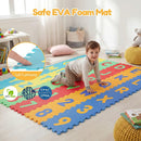 36-Piece Interlocking Baby Puzzle Floor Tiles with Educational Alphabet by LJGDeals